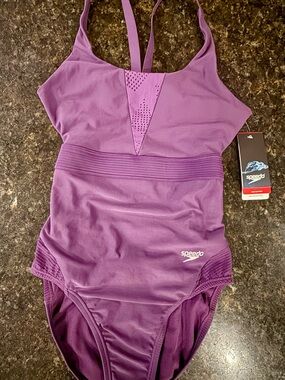 NWT Speedo Womens Endurance Lite Swimsuit High support racing cut Size 6